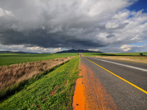 Route dans le Petit Karoo - Afrique du Sud